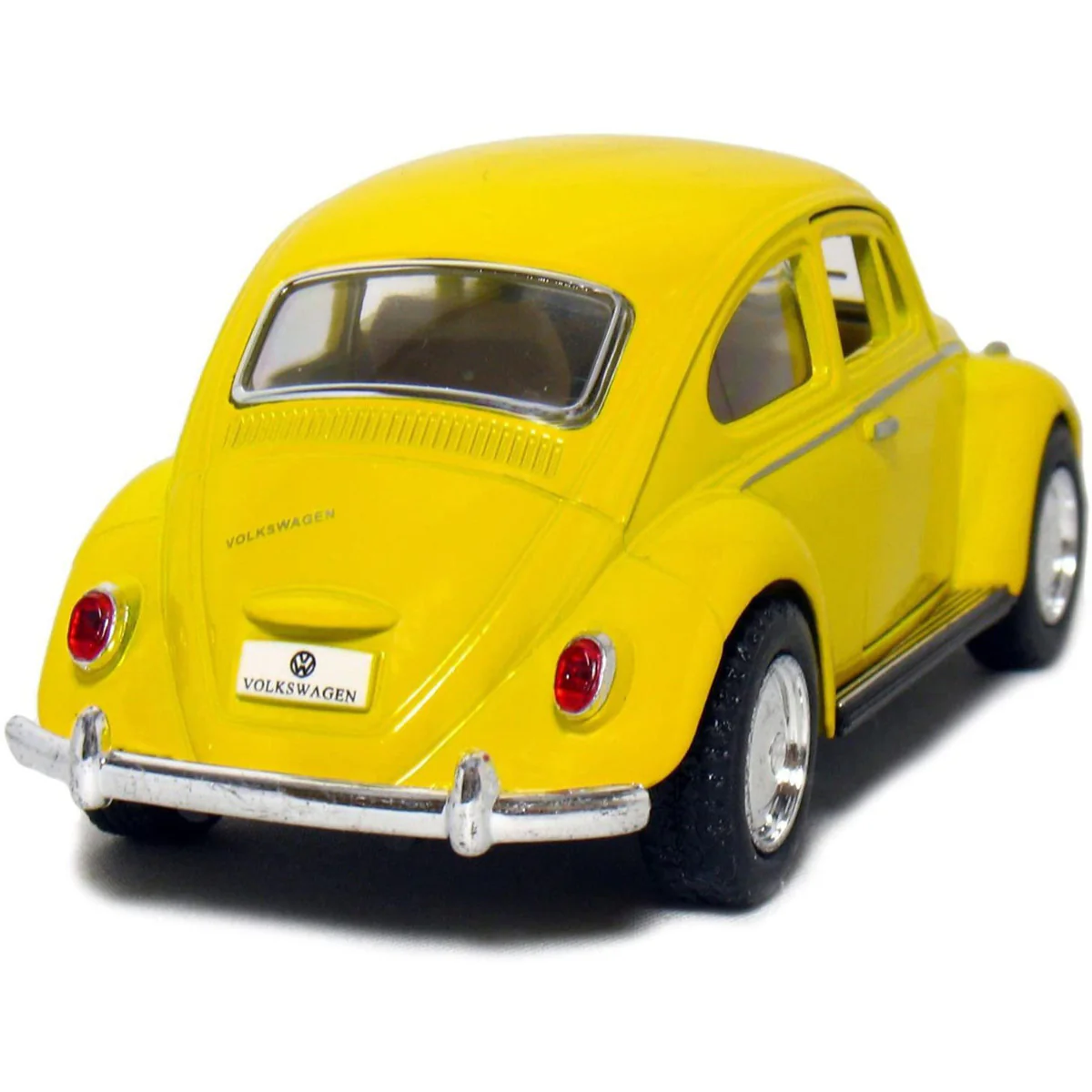 1967 Classic Volkswagen Beetle 1:32 Scale Diecast Model Yellow by Kinsmart - Image 4