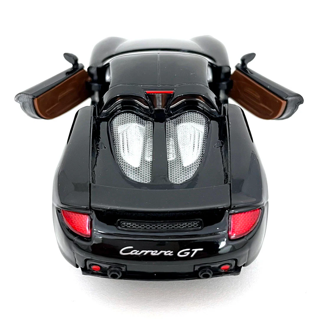 2007 Porsche Carrera GT 1:36 Scale Diecast Model Black by Kinsmart - Image 3