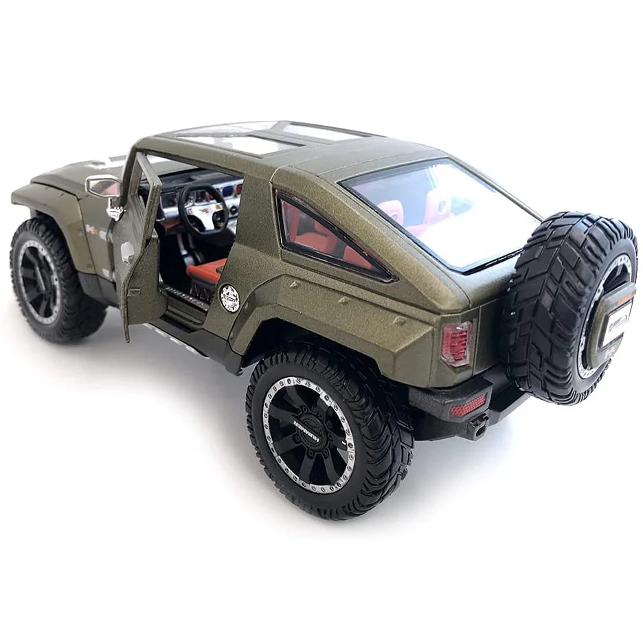 2008 GMC Hummer HX Concept w/ Removable Top 1:24 Green 34285 (No Window Box) - Image 2