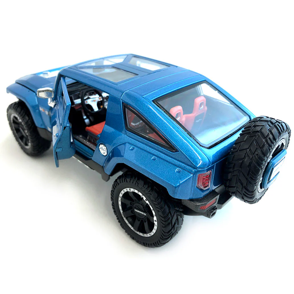 2008 GMC Hummer HX Concept w/ Removable Top 1:24 Light Blue 34285-BL (No Window Box) - Image 2