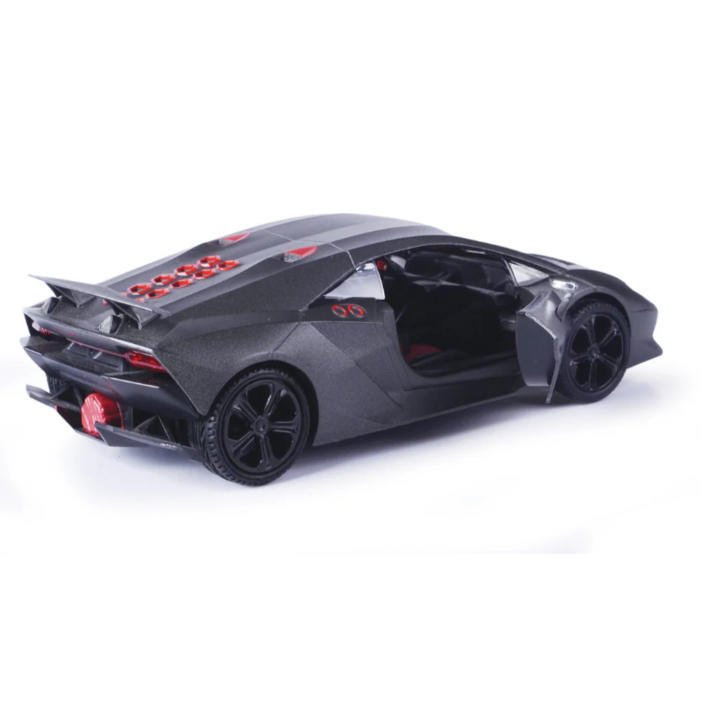 2011 Lamborghini Sesto Elemento 1:24 Scale Diecast Model Gunmetal / Metallic Pearl Black by Motor Max - Image 3