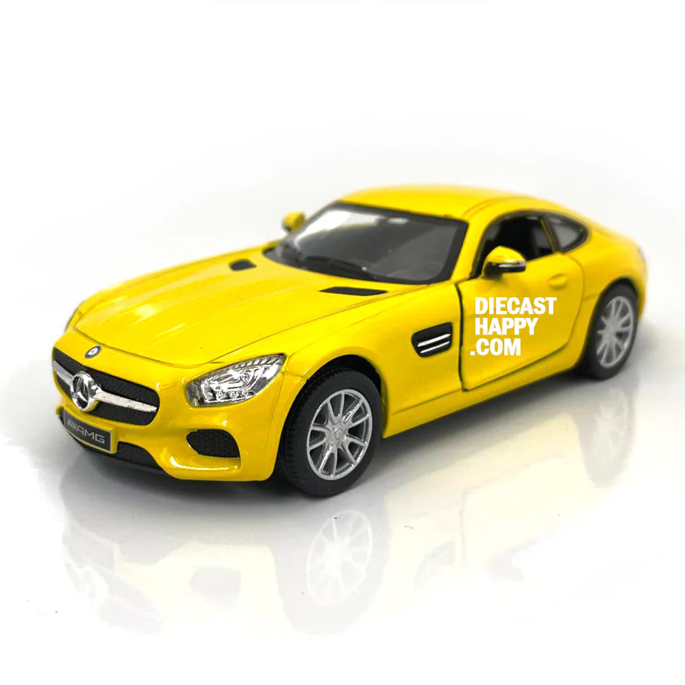 2015 Mercedes-AMG GT Coupe 1:36 Scale in Red/White/Yellow/Blue by Kinsmart - Image 2
