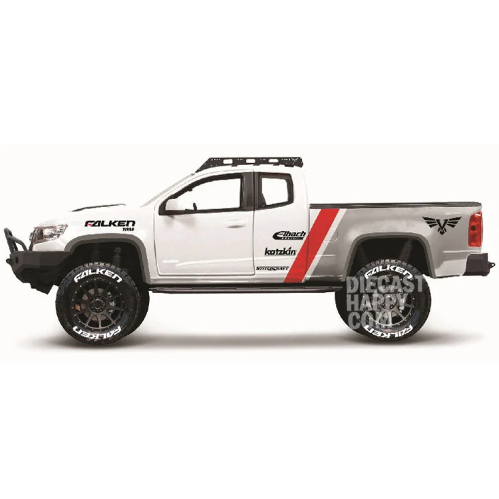 2017 Chevrolet Colorado ZR2 Off Road 1:27 Scale Diecast White by Maisto 32534 - Image 2
