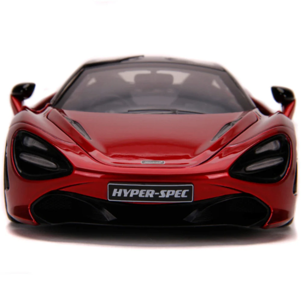 2017 McLaren 720S 1:24 Scale Diecast Model Red by Jada (No Box) - Image 3