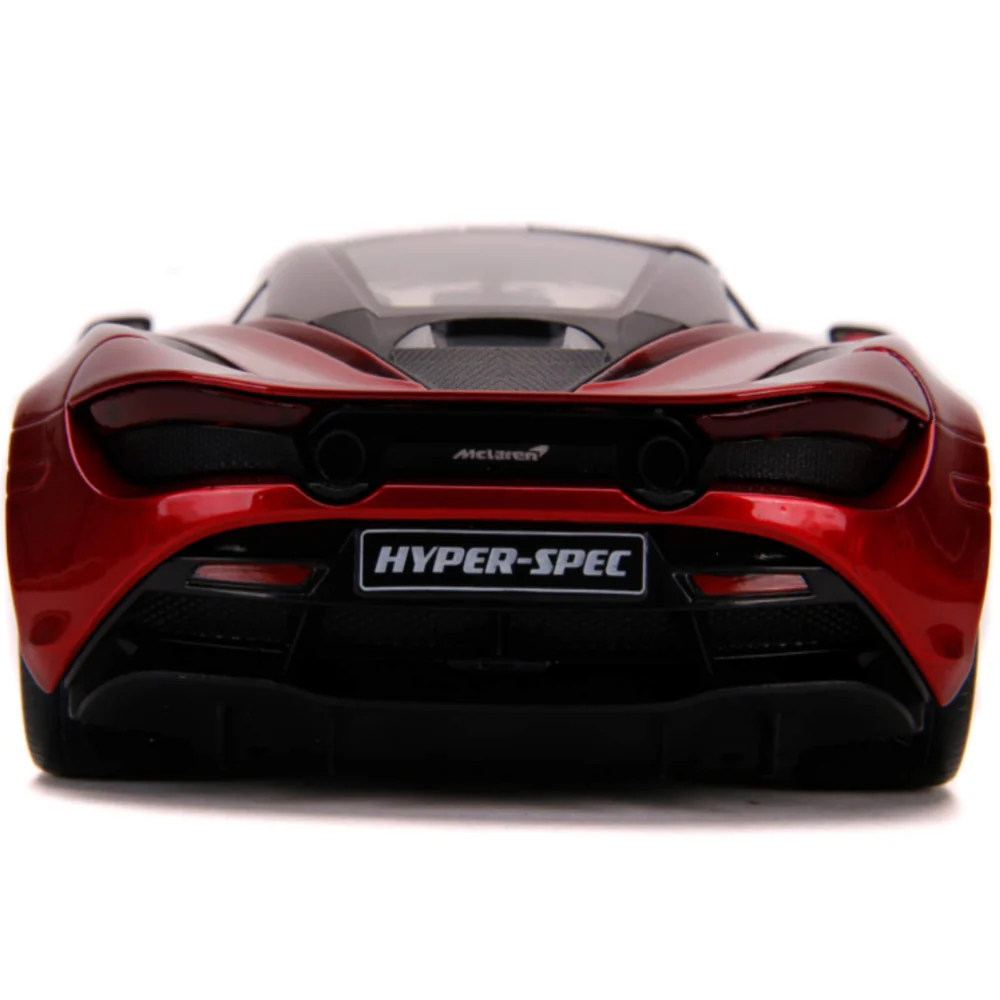2017 McLaren 720S 1:24 Scale Diecast Model Red by Jada (No Box) - Image 4
