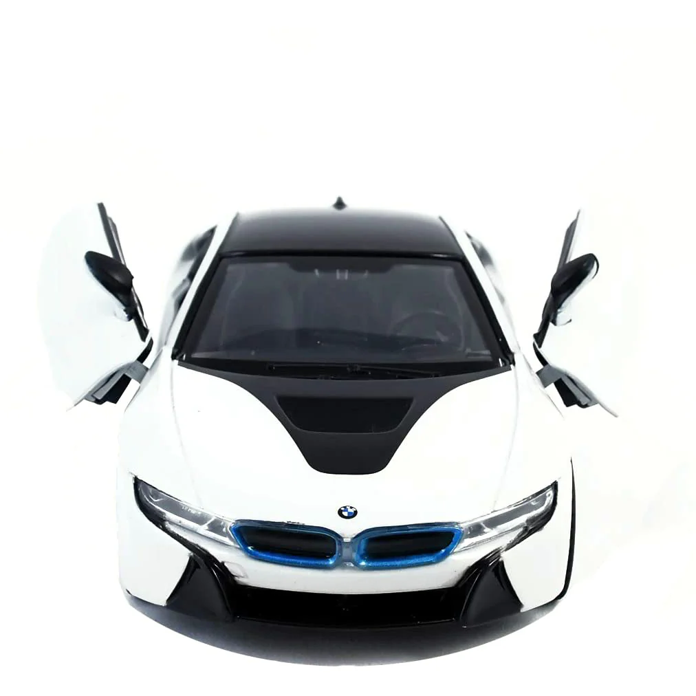 2018 BMW i8 Coupe 1:24 Scale Diecast Model White by Motor Max 79359 - Image 4