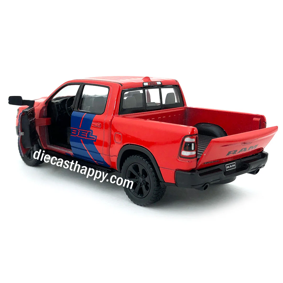 2019 Dodge Ram 1500 Livery Edition Pick Up Truck 1:46 Scale Diecast Model Red by Kinsmart - Image 2
