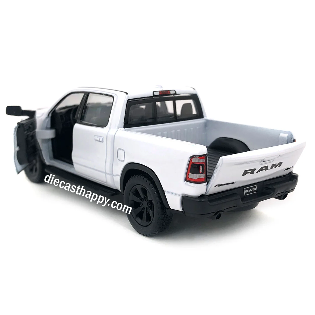 2019 Dodge Ram 1500 Pick Up Truck 1:46 Scale Diecast Model White by Kinsmart - Image 2