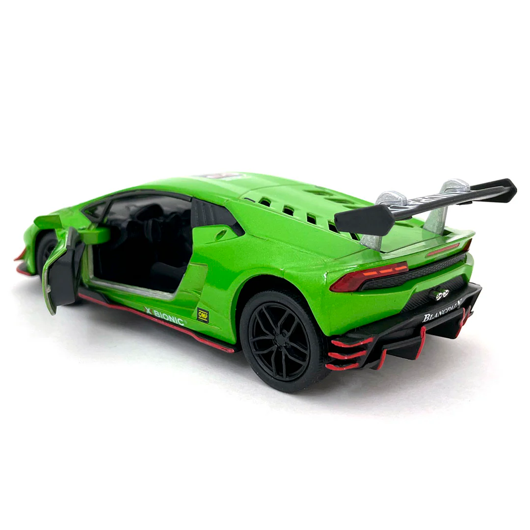 2019 Lamborghini Huracán LP620-2 Super Trofeo 1:36 Scale Diecast Model Green by Kinsmart - Image 2