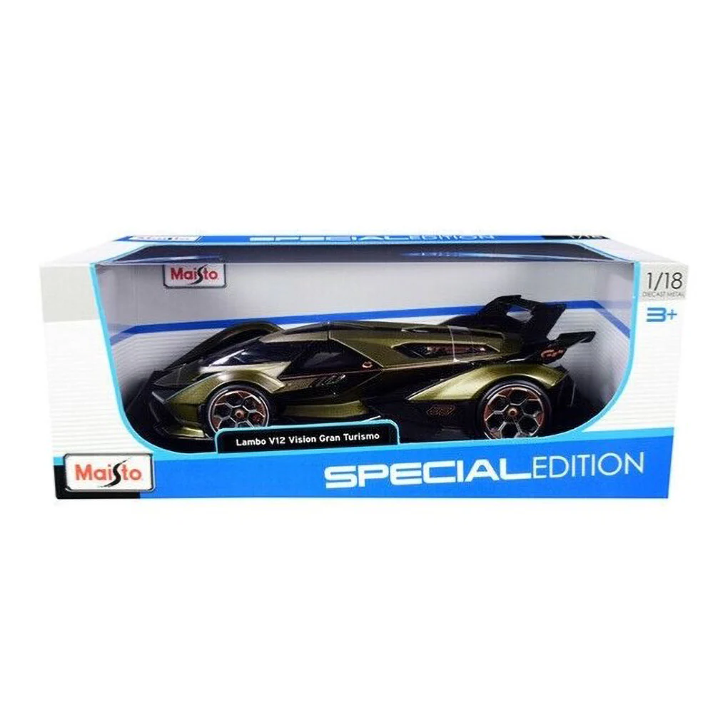 2019 Lamborghini V12 Vision Gran Turismo 1:18 Scale Diecast Model Green by Maisto 31454 - Image 5