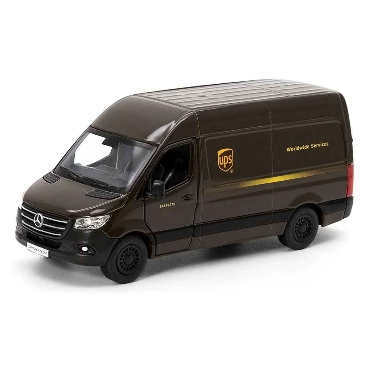 UPS Delivery Truck 2020 Mercedes Benz Sprinter Cargo Van 1:48 Scale Diecast Model by Kinsmart - Image 4