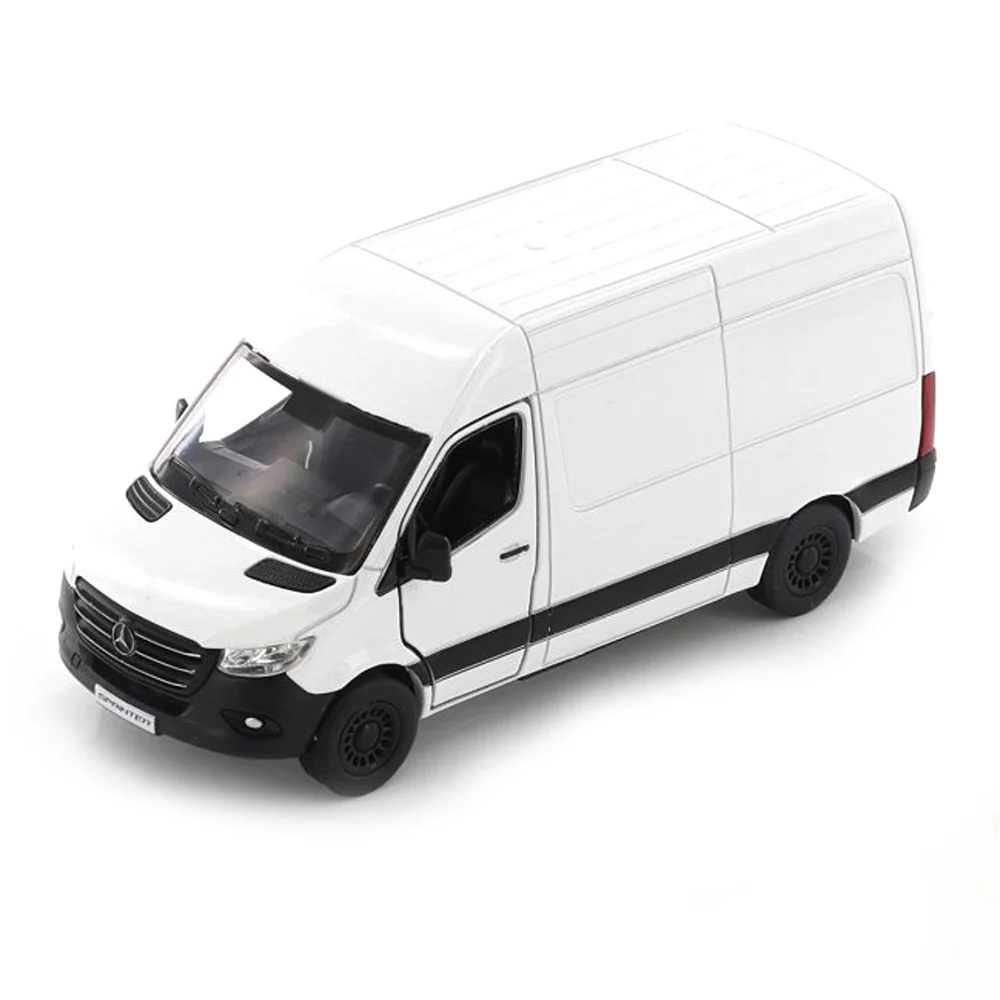 2020 Mercedes Benz Sprinter Cargo Van 1:48 Scale Diecast Model White by Kinsmart