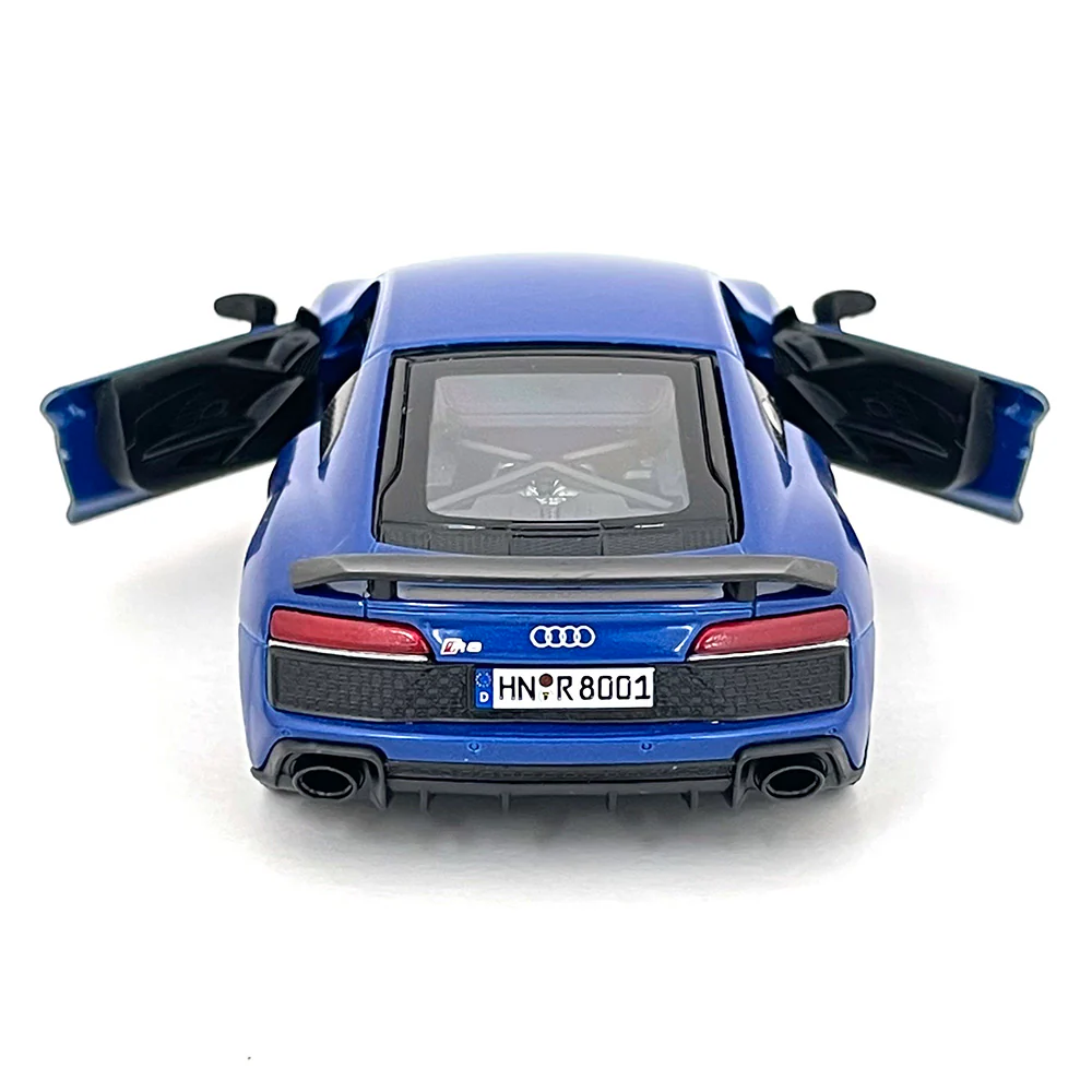 2021 Audi R8 1:36 Scale Diecast Model Blue by Kinsmart - Image 3