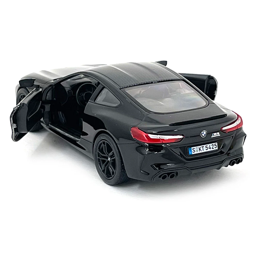 2021 BMW M8 Competition Coupe 1:38 Scale Diecast Model Black by Kinsmart - Image 3
