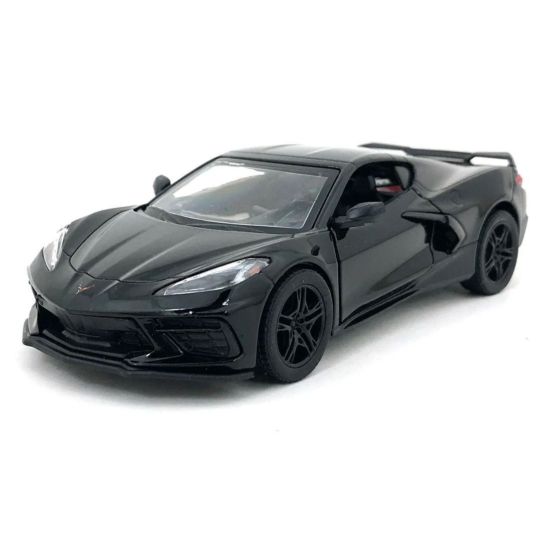 2021 Chevy Corvette C8 1:36 Scale Diecast Model Black by Kinsmart