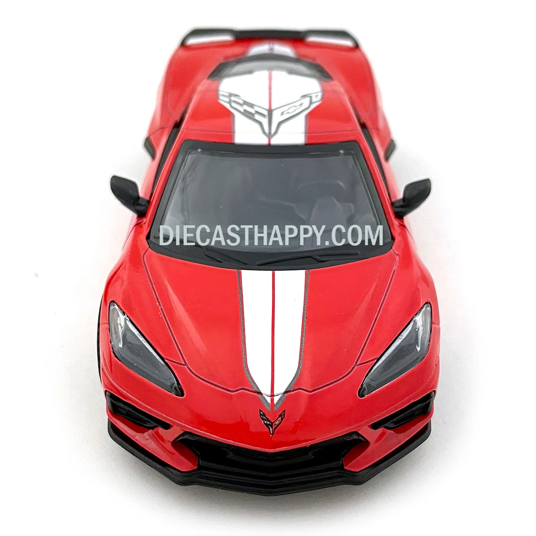 2021 Chevy Corvette C8 1:36 Scale Diecast Model Livery Edition Red by Kinsmart - Image 3