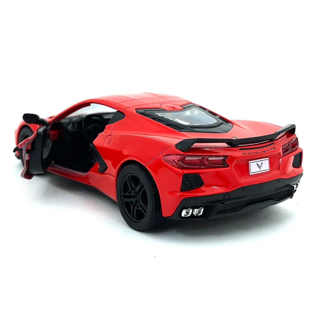 2021 Chevy Corvette C8 1:36 Scale Diecast Model Red by Kinsmart - Image 2