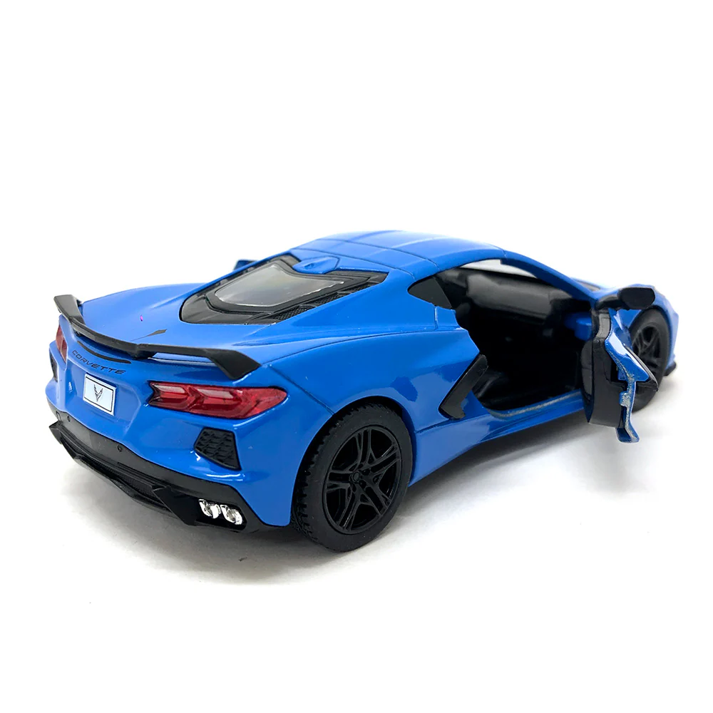 2021 Chevy Corvette C8 1:36 Scale Diecast Model Yellow/Black/Blue/Red by Kinsmart (SET OF 4) - Image 3