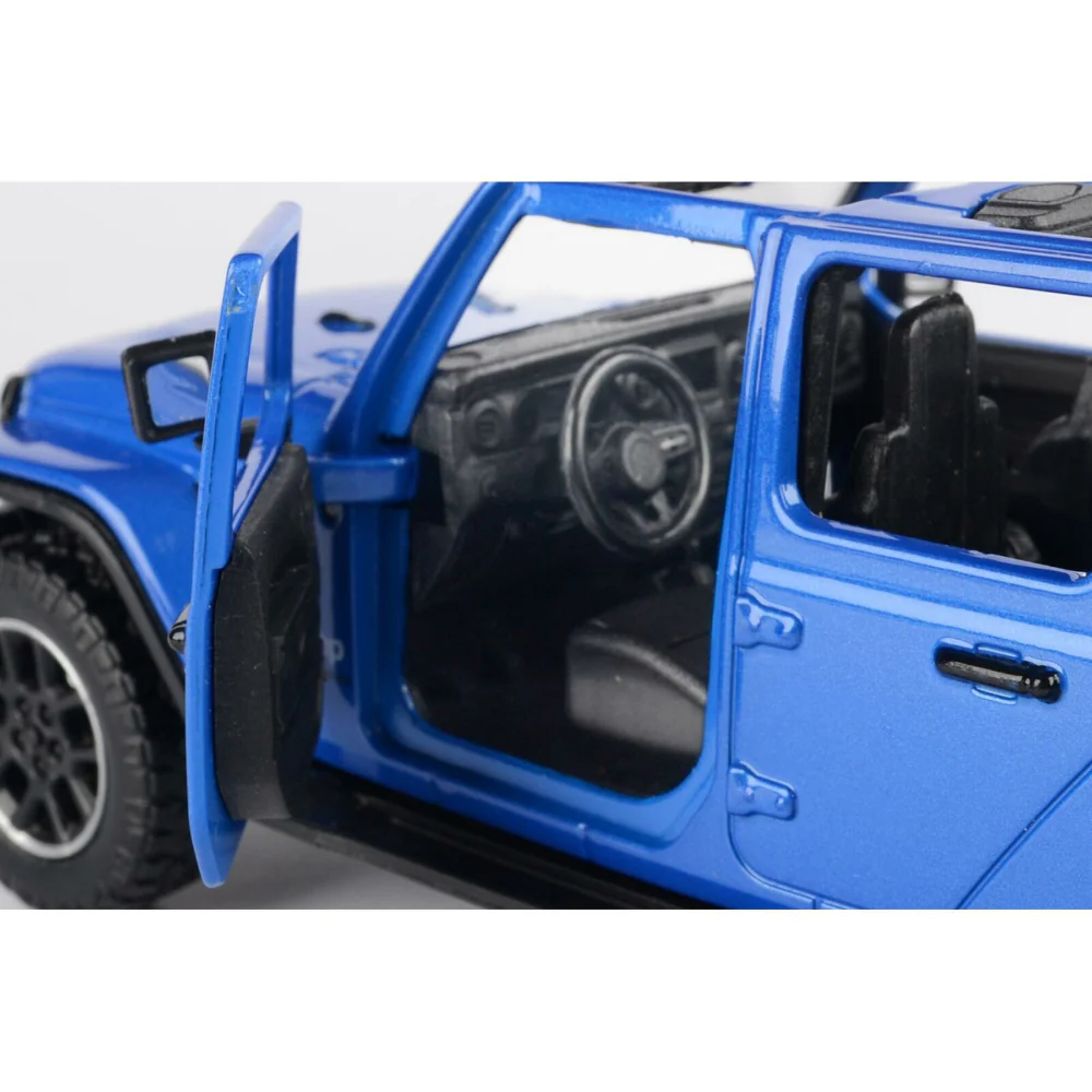 2021 Jeep Gladiator Rubicon Open Top 1:27 Scale Diecast Model Blue by Motor Max 79370 - Image 3