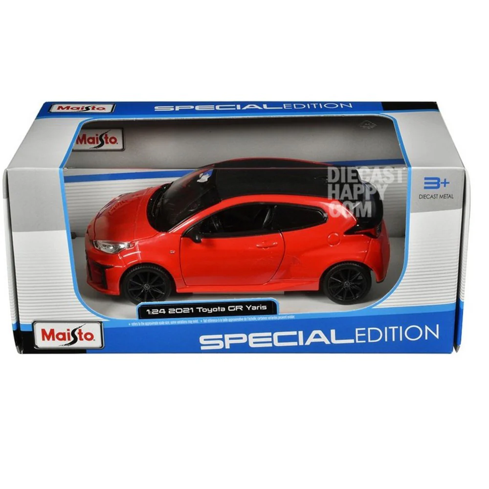2021 Toyota GR Yaris 1:24 Scale Diecast Model Supersonic Red by Maisto - Image 2