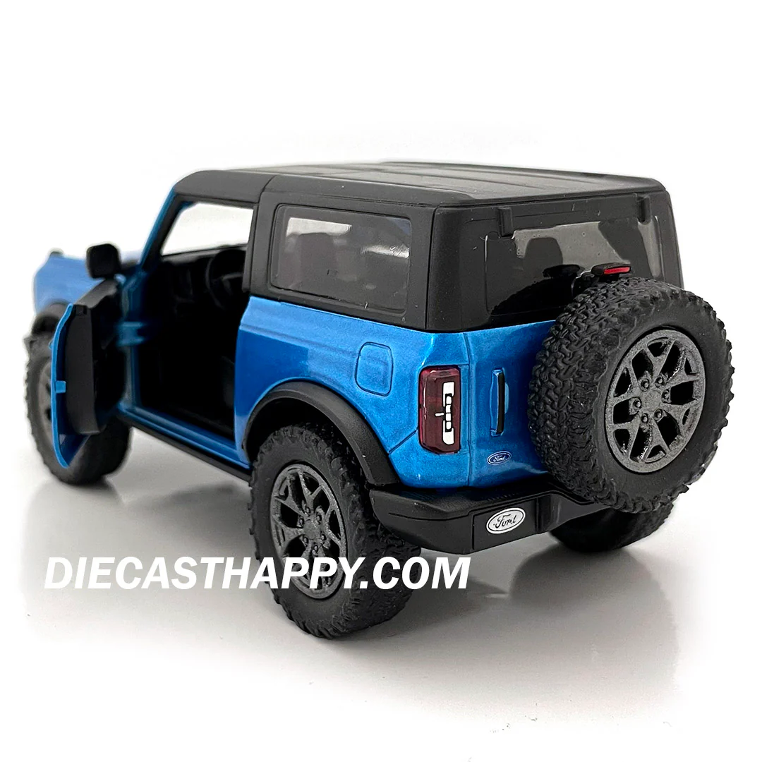 2022 Ford Bronco Hard Top 1:34 Scale Diecast Model Red/Yellow/Blue/Black by Kinsmart (SET OF 4) - Image 3