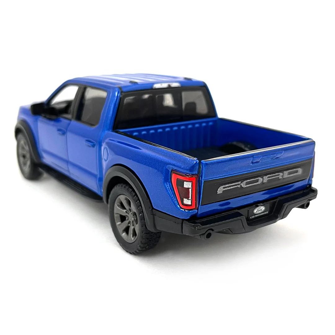 2022 Ford F-150 Raptor Pickup 1:46 Scale Diecast Model Blue by Kinsmart - Image 2