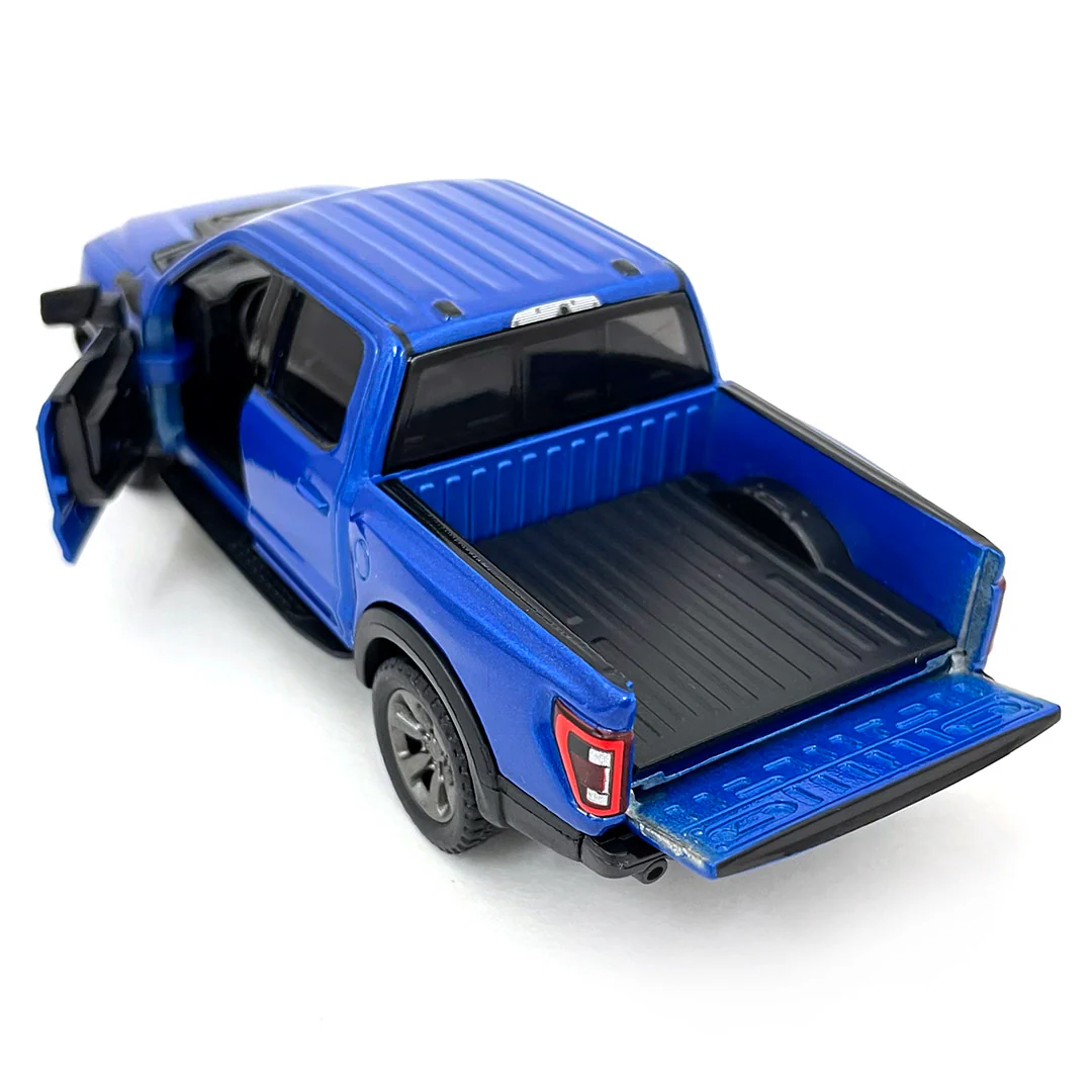 2022 Ford F-150 Raptor Pickup 1:46 Scale Diecast Model Blue by Kinsmart - Image 3