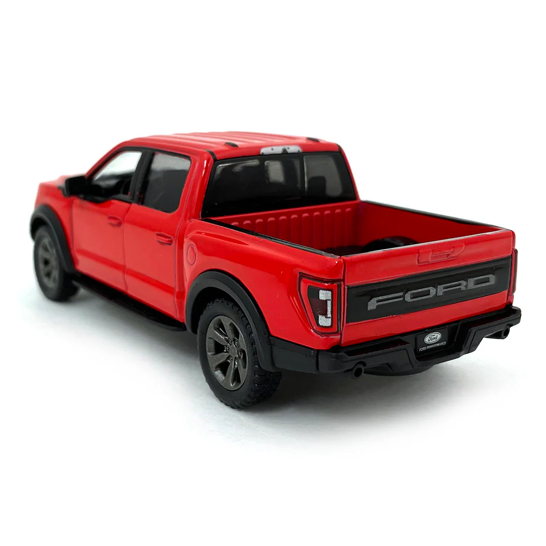 2022 Ford F-150 Raptor Pickup 1:46 Scale Diecast Model Red by Kinsmart - Image 2