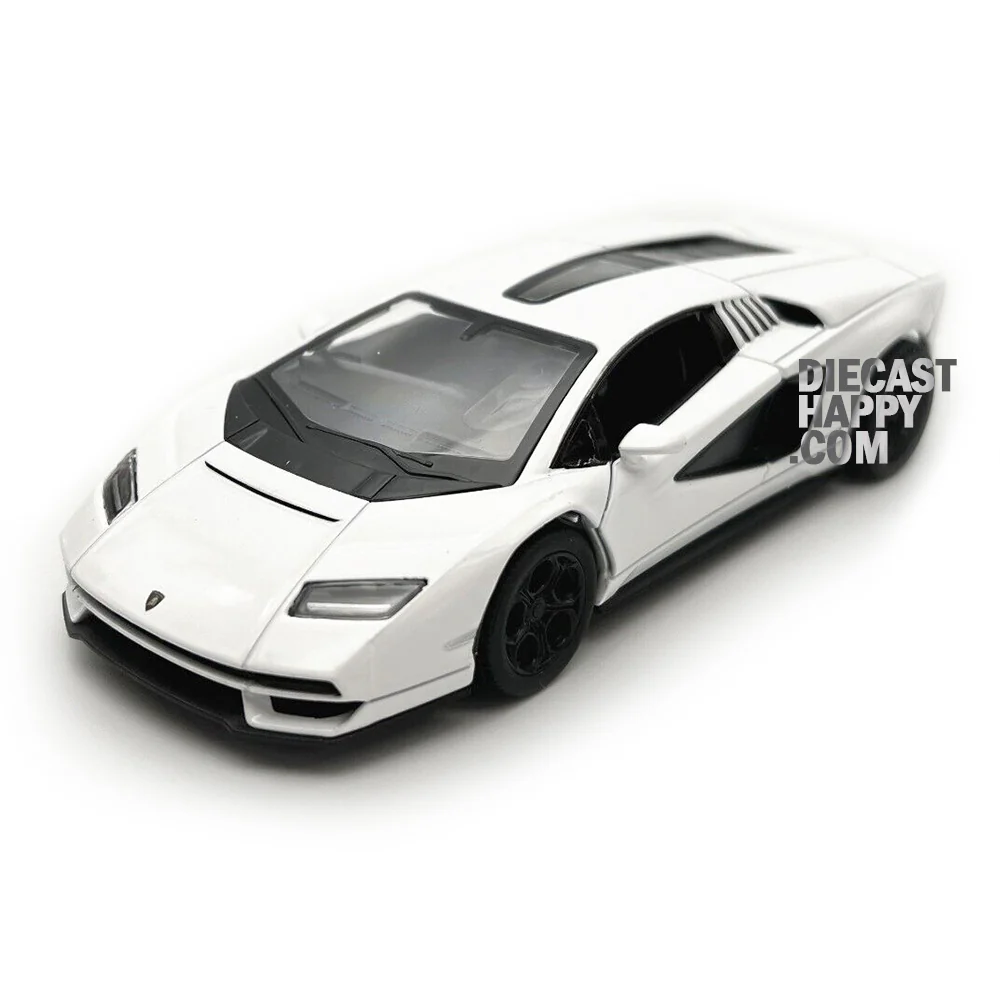 2022 Lamborghini Countach 1:38 Scale Diecast Model White by Kinsmart