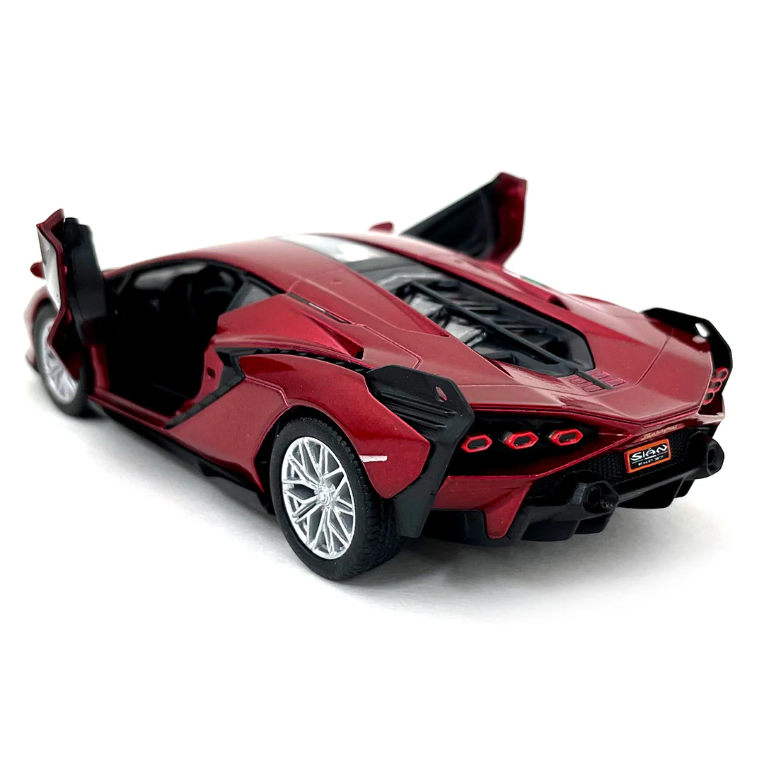 2022 Lamborghini Sián FKP 37 1:40 Scale Diecast Model Red by Kinsmart - Image 2