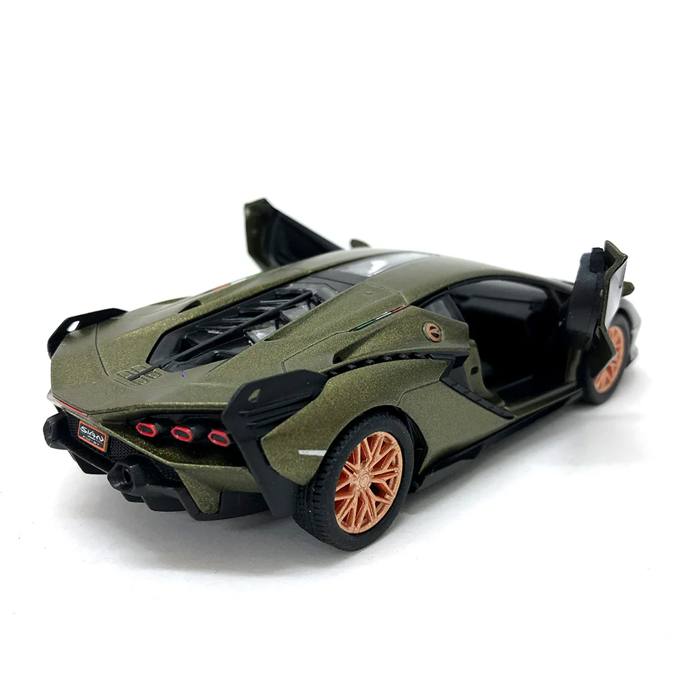 2022 Lamborghini Sián FKP 37 1:40 Scale Diecast Model Green/Blue/Red/Orange by Kinsmart (SET OF 4) - Image 3