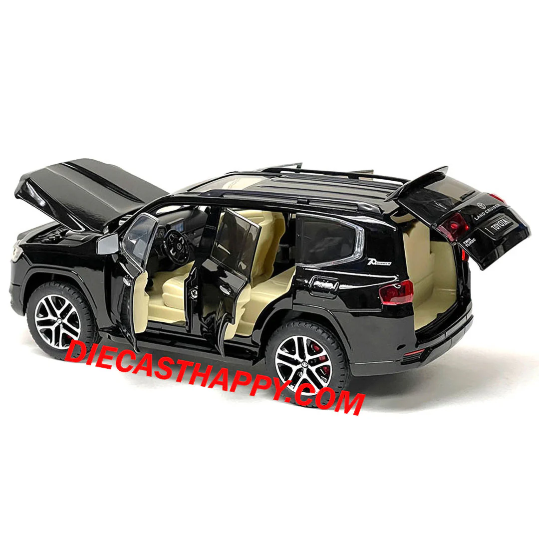 2023 Toyota Land Cruiser 1:24 Scale Diecast Model Black (NO WINDOW BOX) - Image 2
