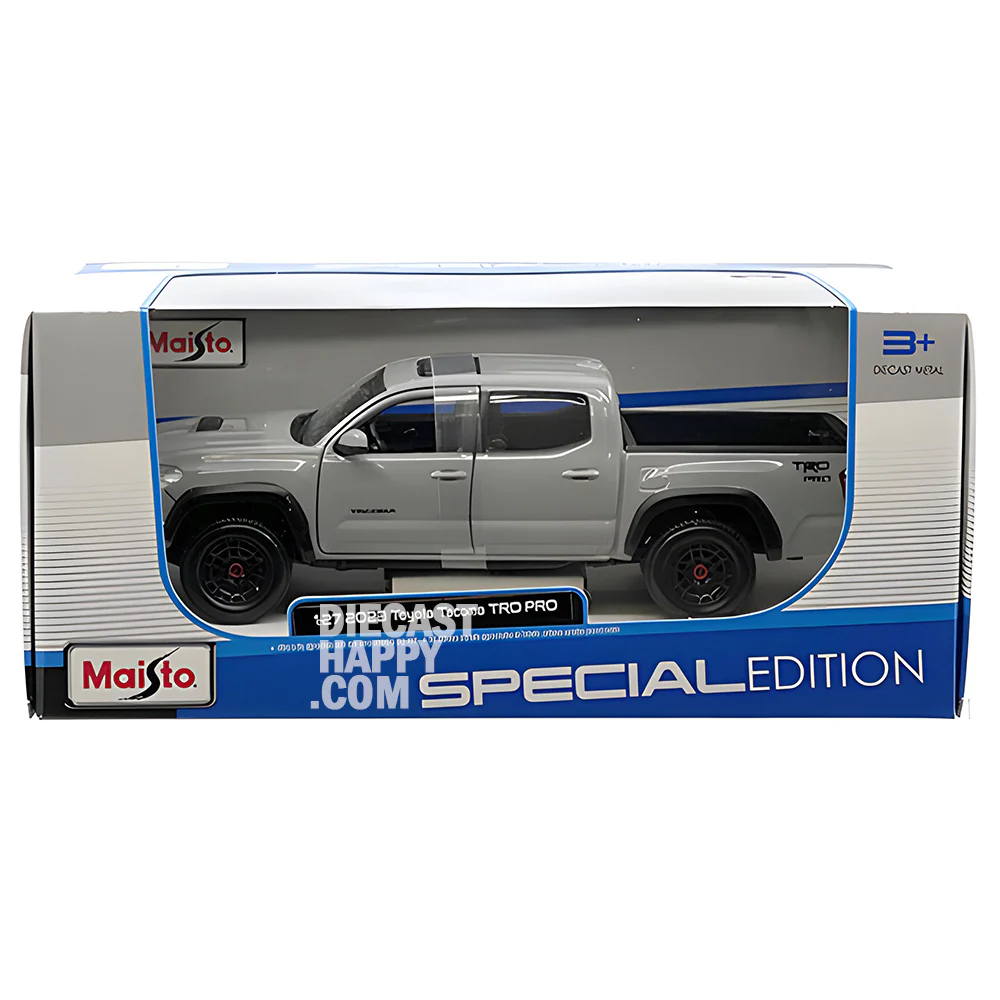 2023 Toyota Tacoma 1:27 Scale Diecast Model Grey by Maisto - Image 2
