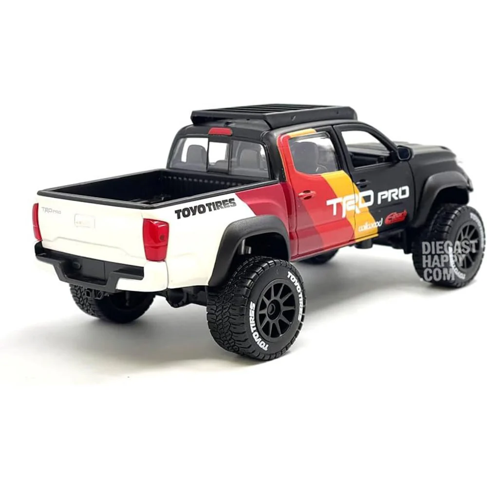 2023 Toyota Tacoma TRD Pro Off-Road 1:27 Scale Diecast Model Black - Image 2