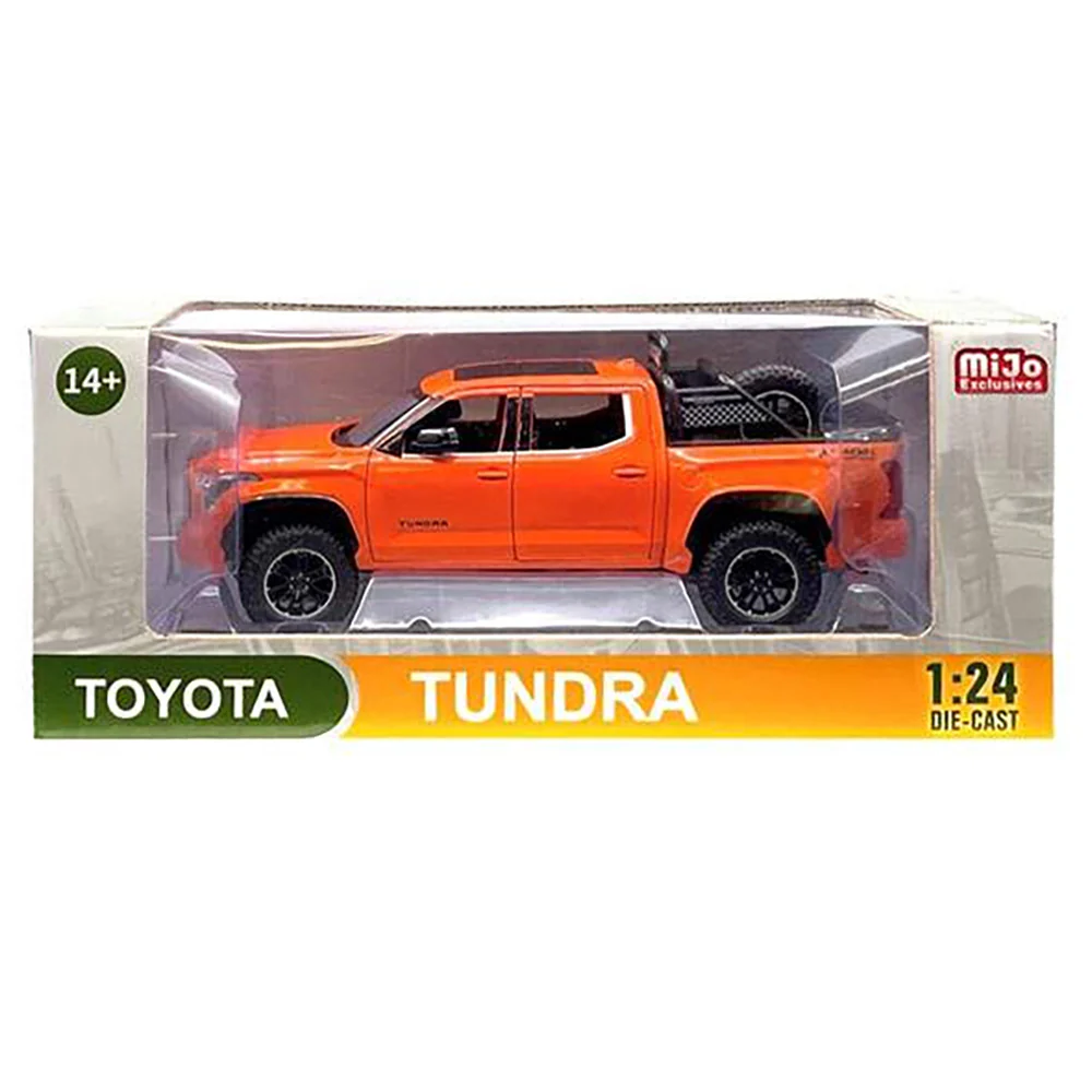 2023 Toyota Tundra TRD Off-Road 4×4 1:24 Scale Diecast Model Solar Octane - Image 2