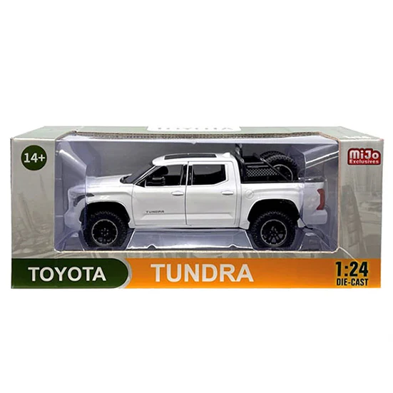 2023 Toyota Tundra TRD Off-Road 4×4 1:24 Scale Diecast Model White - Image 2