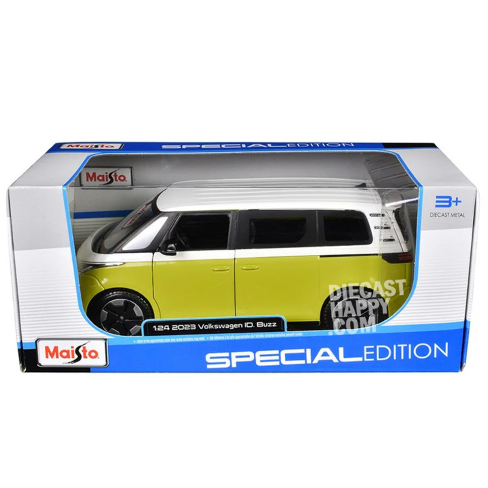 2023 Volkswagen ID Buzz 1:24 Scale Diecast Yellow/White by Maisto 32914 - Image 2