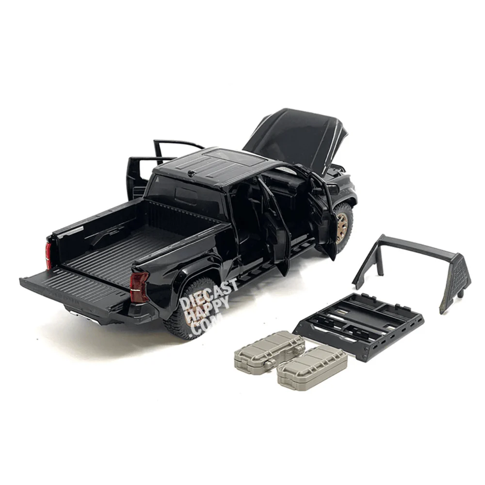 2024 Toyota Tacoma Trailhunter 1:24 Scale Diecast Model Black - Image 2