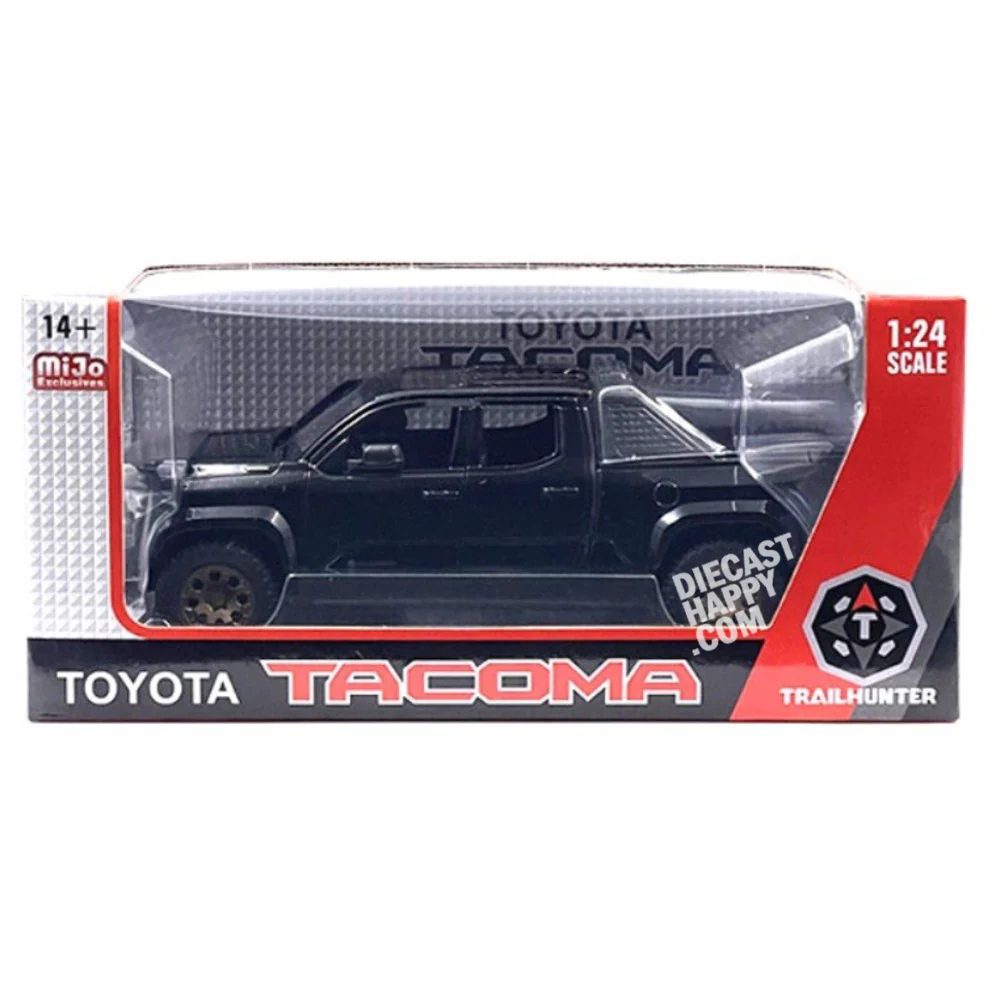 2024 Toyota Tacoma Trailhunter 1:24 Scale Diecast Model Black - Image 3