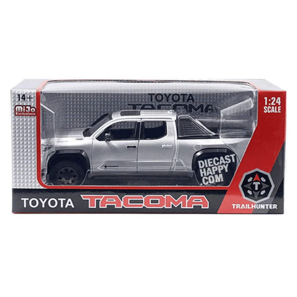 2024 Toyota Tacoma Trailhunter 1:24 Scale Diecast Model Silver - Image 3