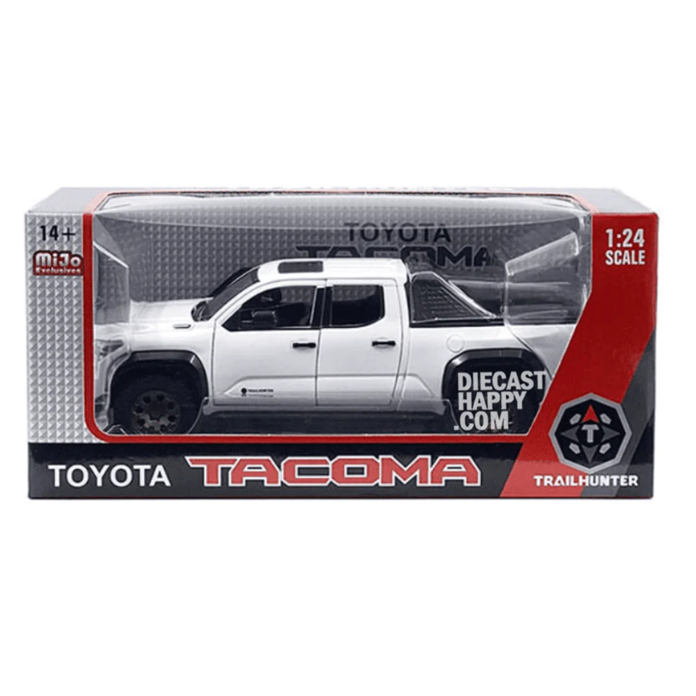 2024 Toyota Tacoma Trailhunter 1:24 Scale Diecast Model White - Image 3