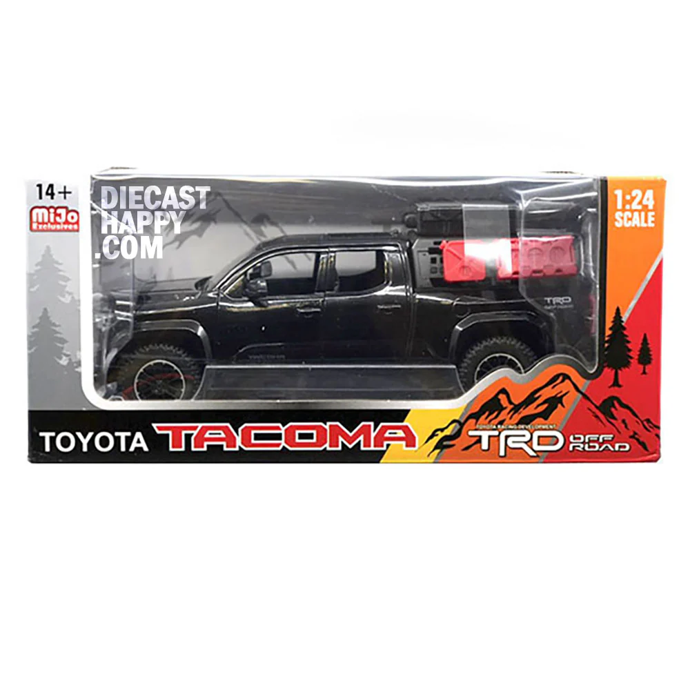 2024 Toyota Tacoma TRD Pro Off-Road 1:24 Scale Diecast Model Black - Image 4
