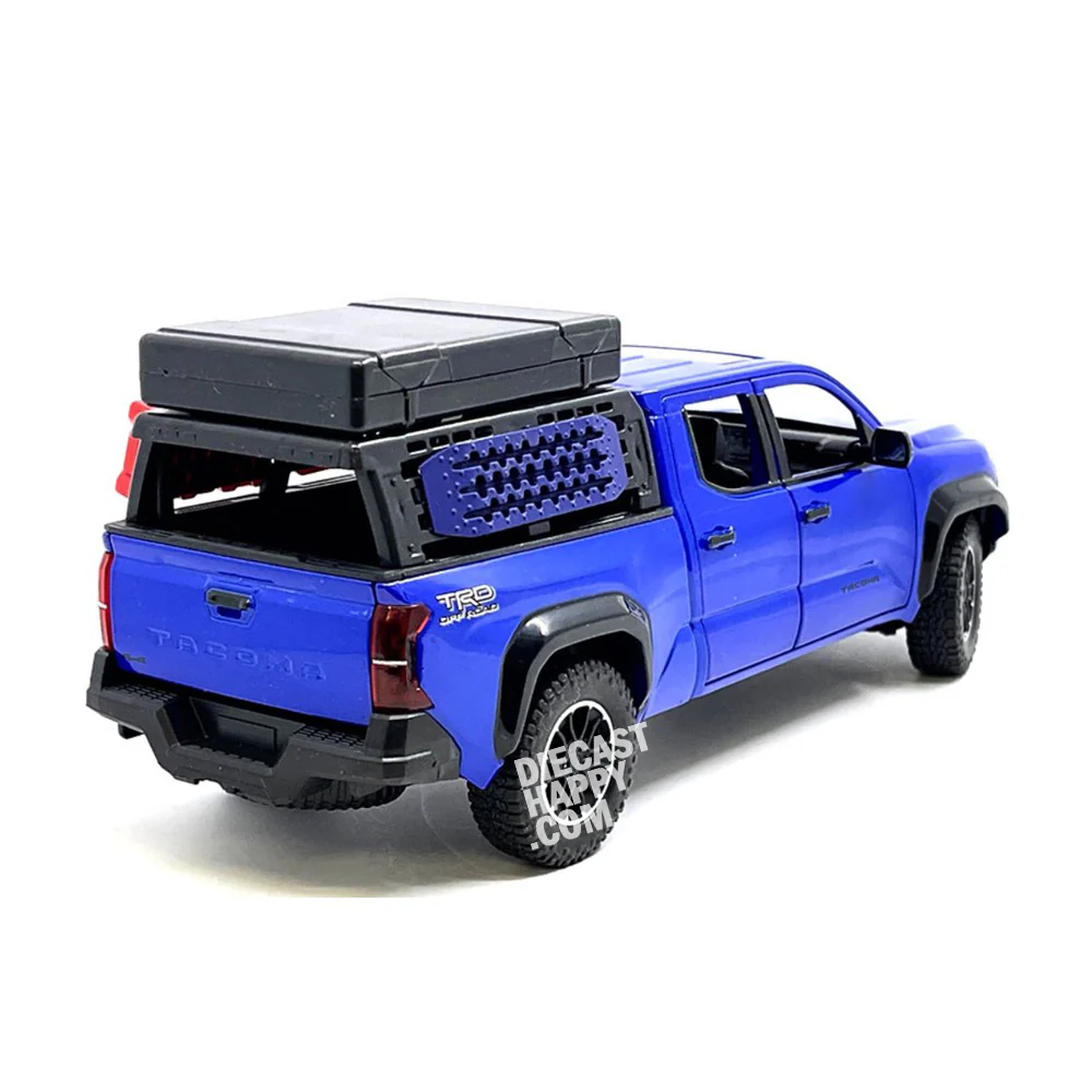 2024 Toyota Tacoma TRD Pro Off-Road 1:24 Scale Diecast Model Blue - Image 2
