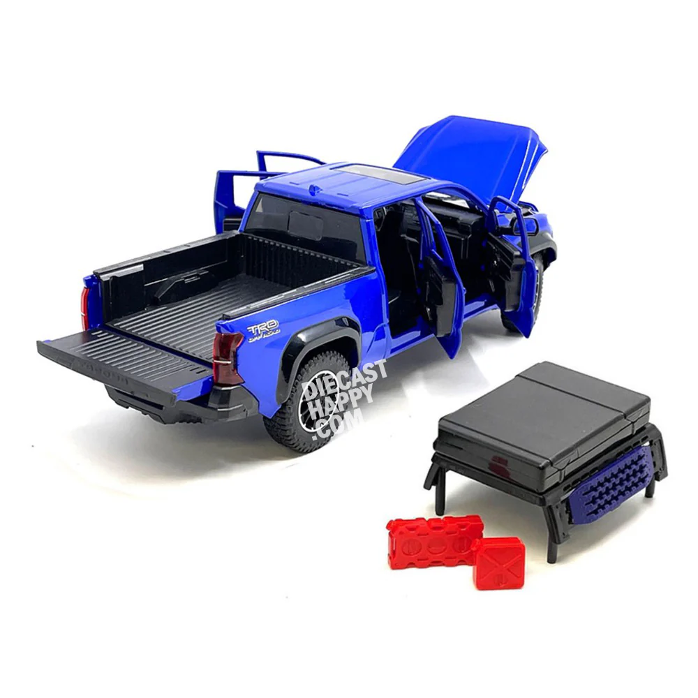 2024 Toyota Tacoma TRD Pro Off-Road 1:24 Scale Diecast Model Blue - Image 3