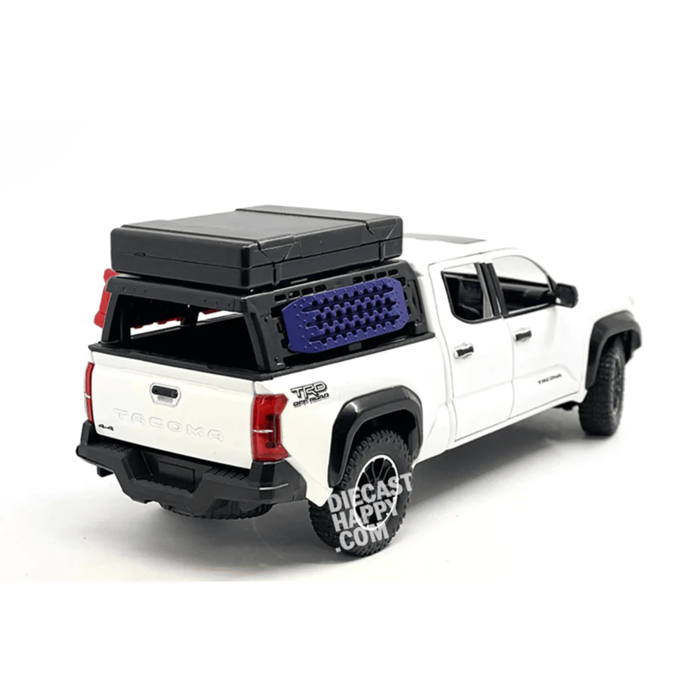 2024 Toyota Tacoma TRD Pro Off-Road 1:24 Scale Diecast Model White - Image 2