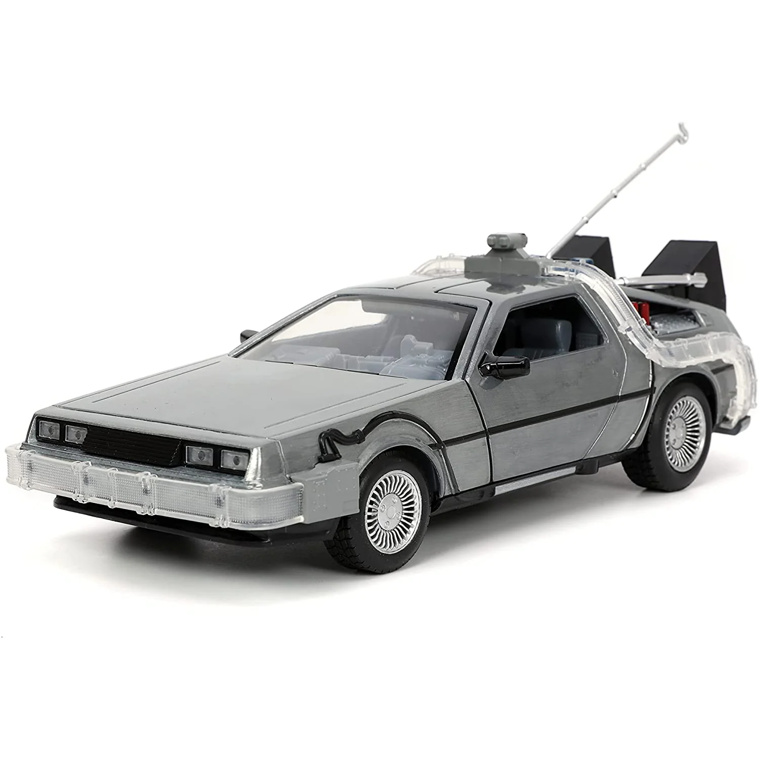 1983 Delorean DMC Back to the Future Time Machine 1:24 Scale Diecast Model by Jada 32911 - Image 4