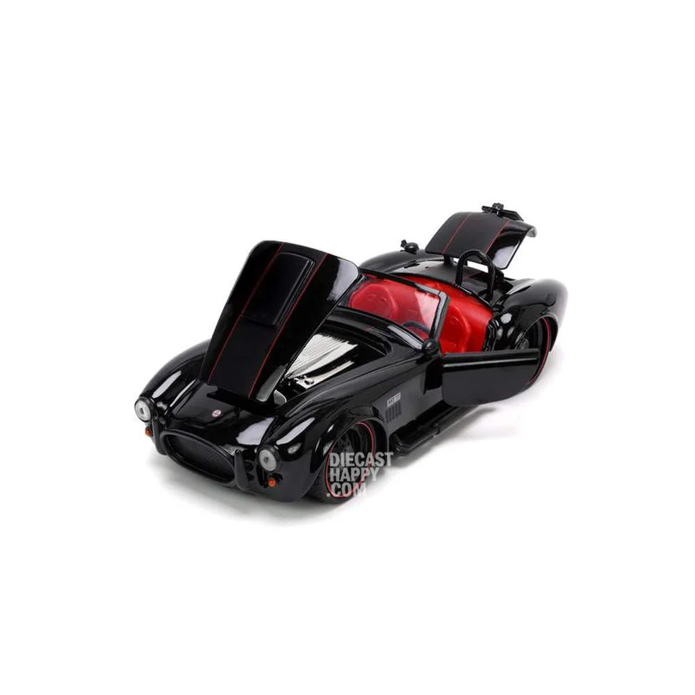 1965 Shelby Cobra 427 S/C 1:24 Scale Diecast Model Black by Jada 32704 - Image 2