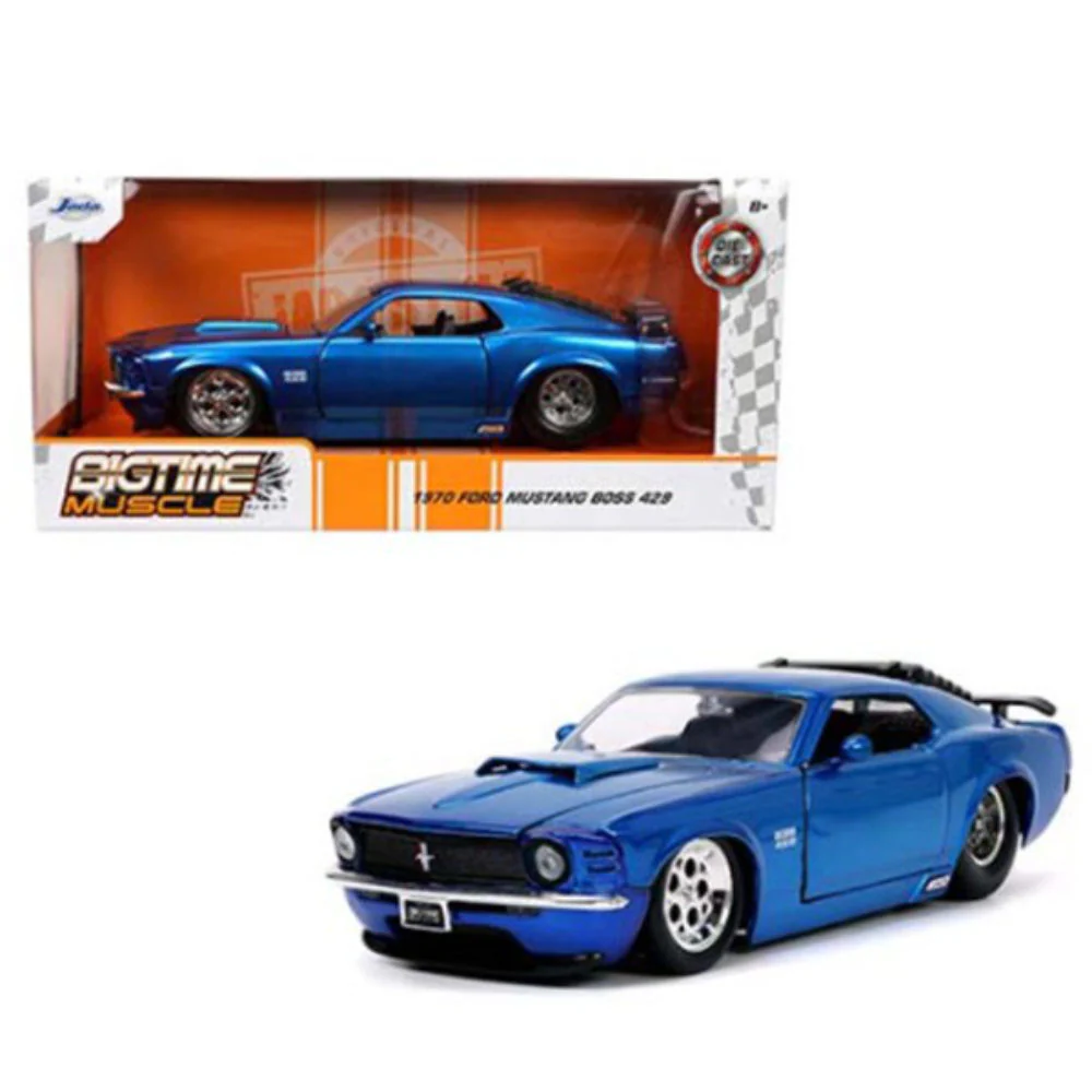 1970 Ford Mustang Boss 429 1:24 Scale Diecast Model Blue by Jada 33043 - Image 5