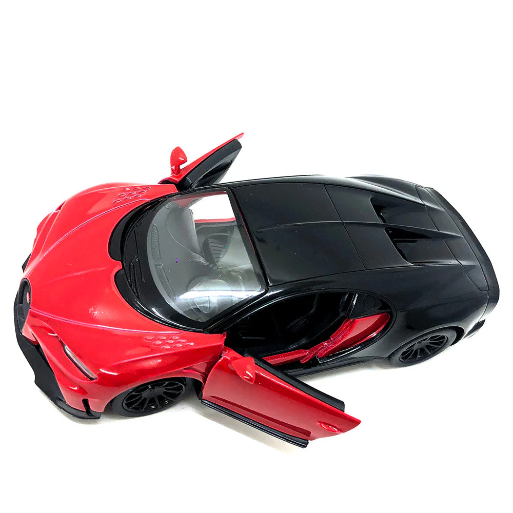 2021 Bugatti Chiron Super Sport 1:38 Scale Diecast Model Red by Kinsmart - Image 3