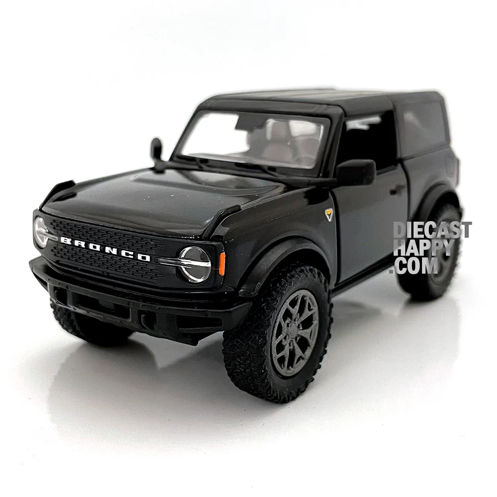2022 Ford Bronco Hard Top 1:34 Scale Diecast Model Black by Kinsmart